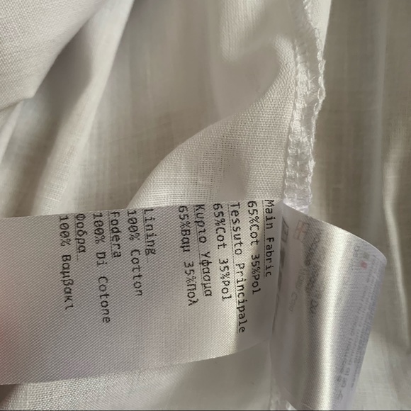 European Brand•White, Khaki, Navy Striped Dress•NWT 🇬🇷 - Picture 6 of 7